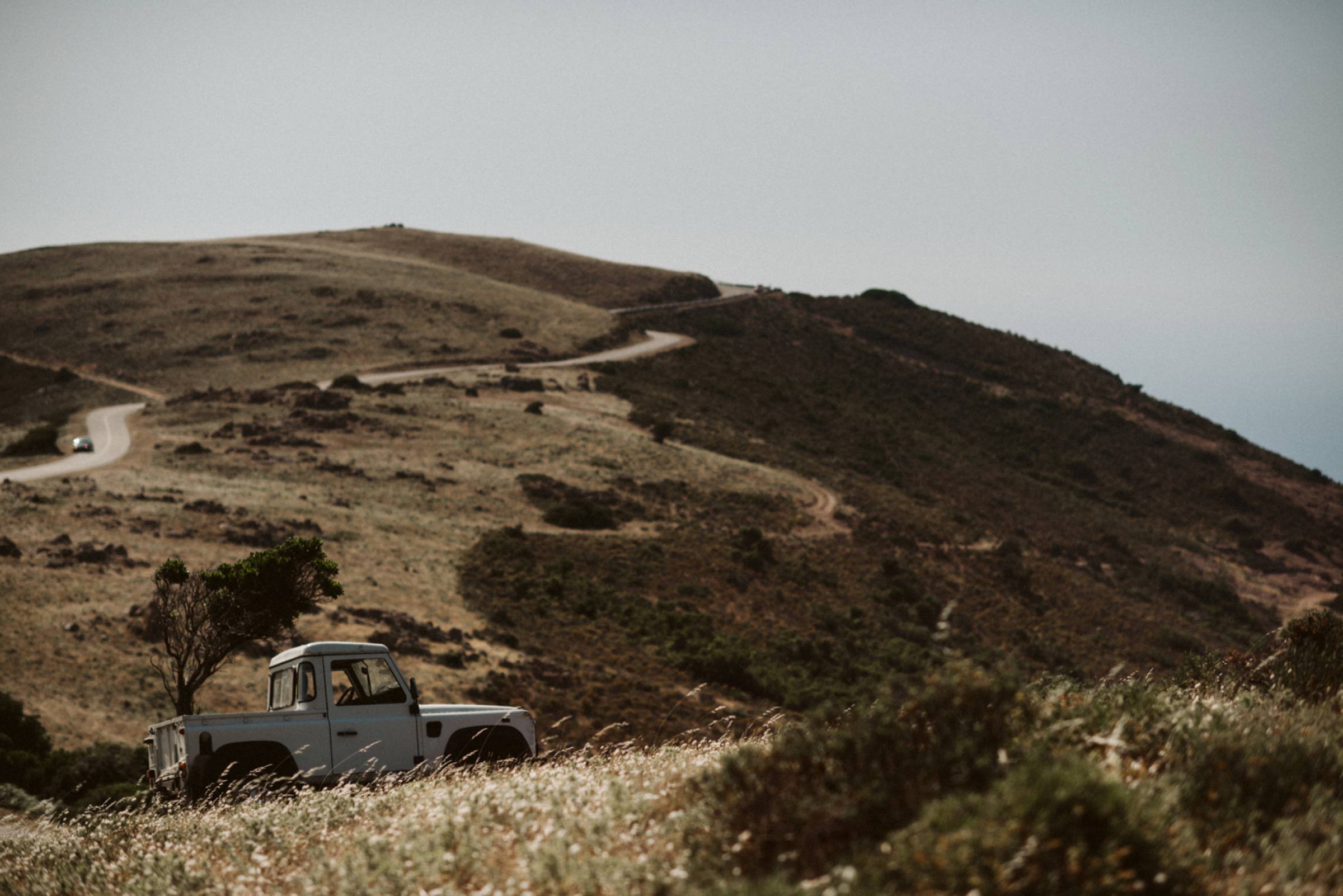 Pickup in den Bergen von Korsika