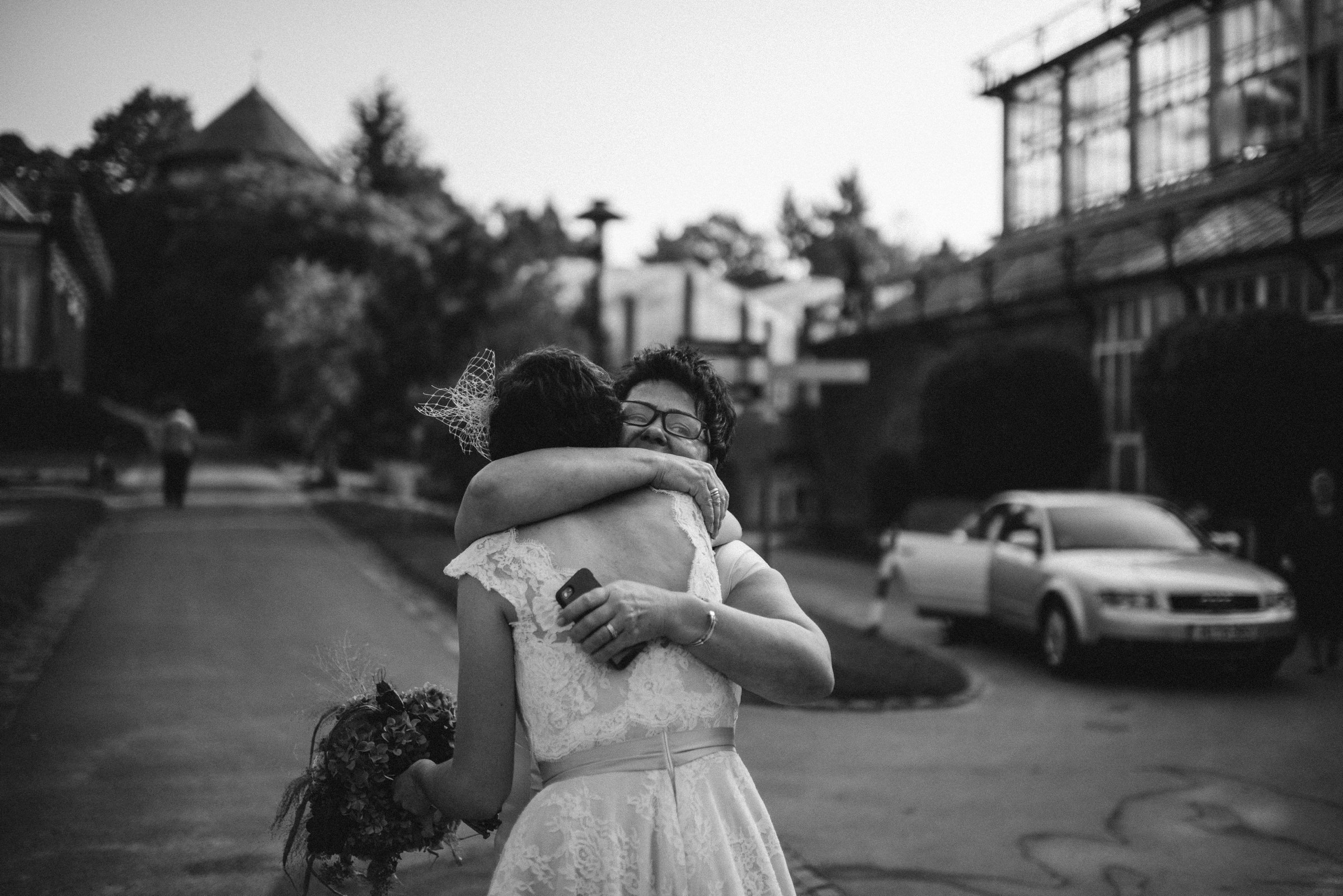 Hochzeit in Berlin: Braut wird begrüßt