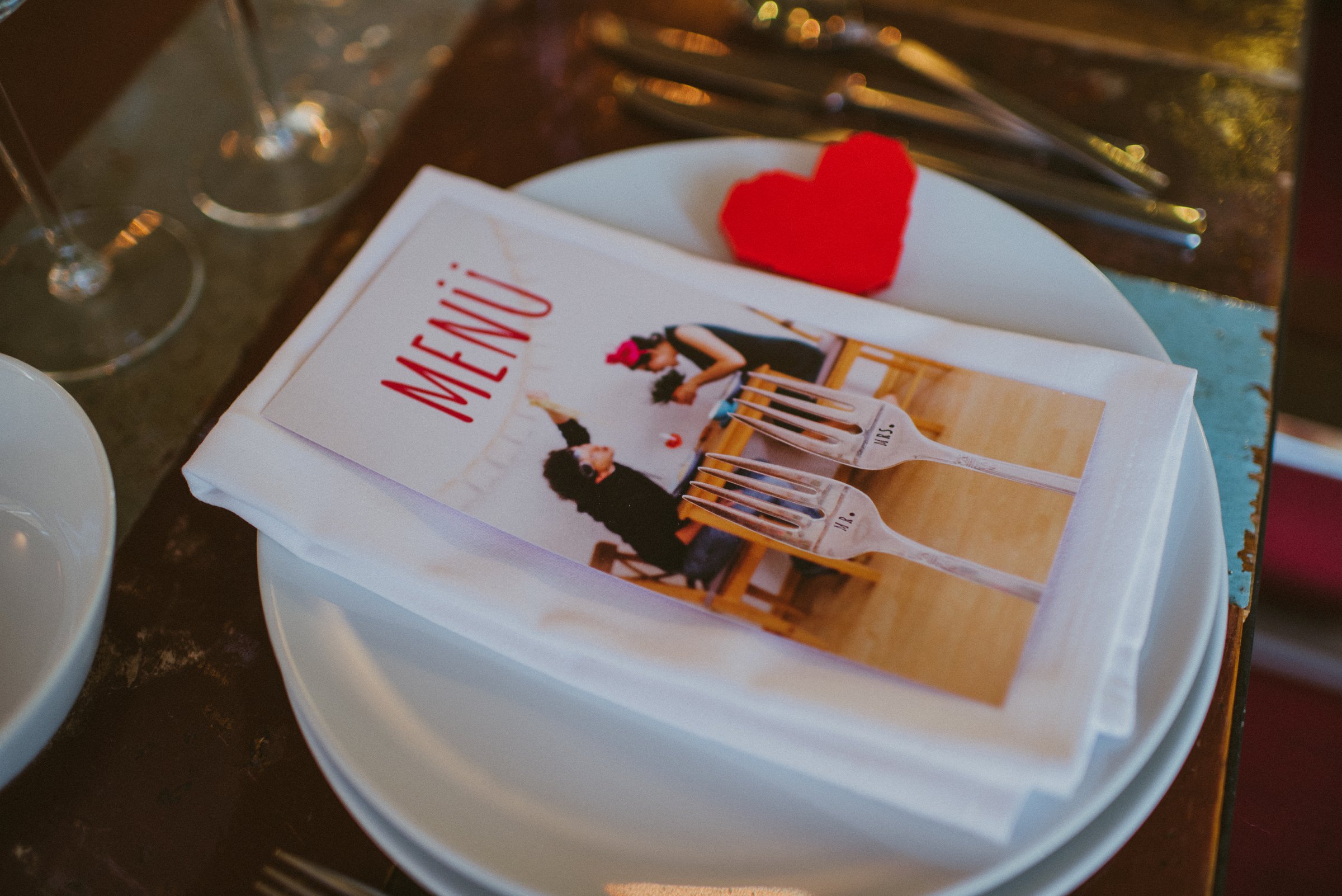 Hochzeit in Berlin: Menükarte