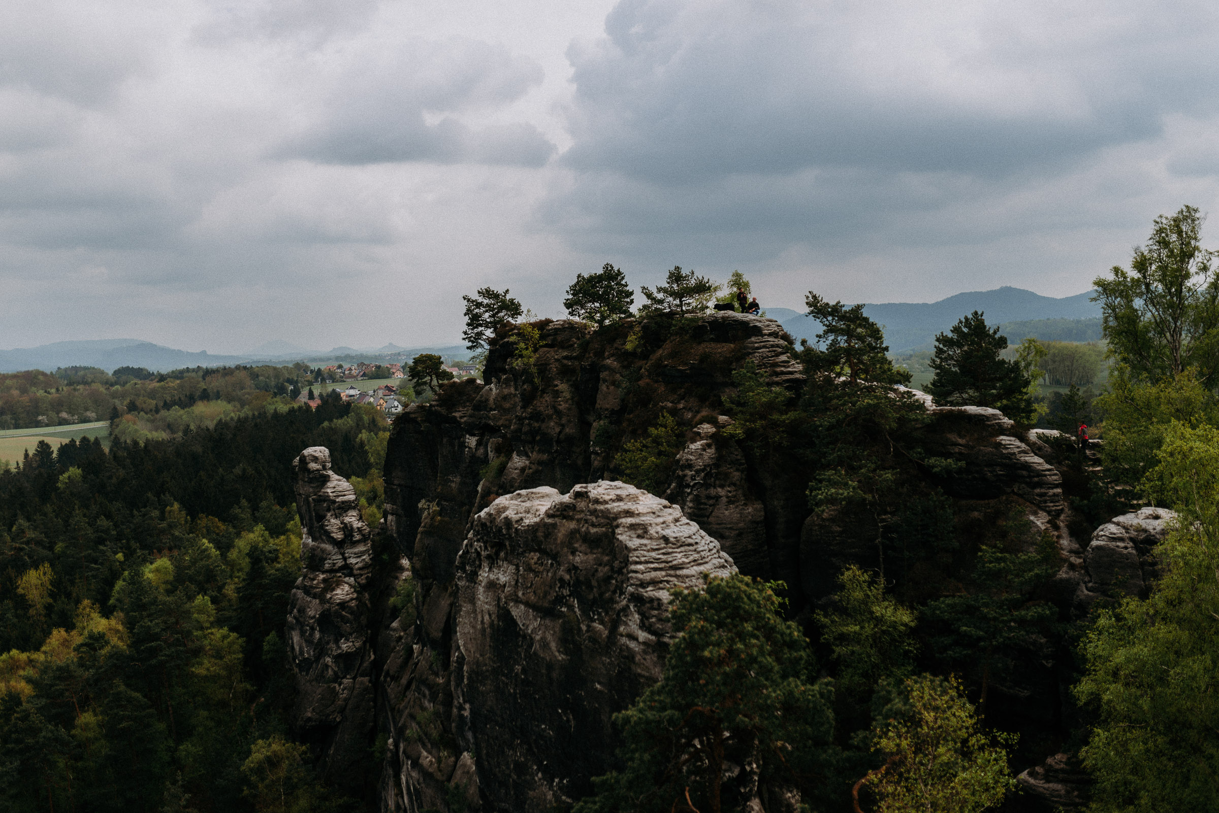 Outdoor-Hochzeit: Panorama der Sächsischen Schweiz