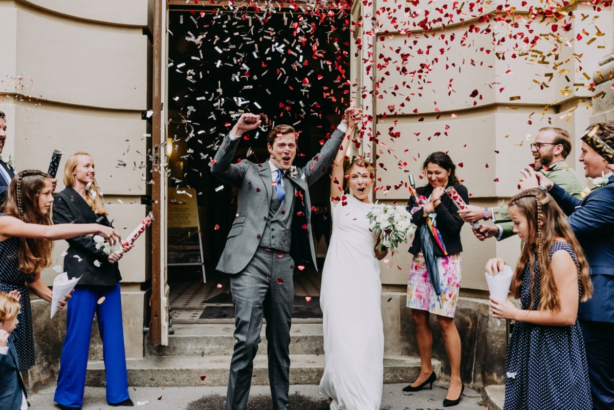 Konfettibombe Hochzeit