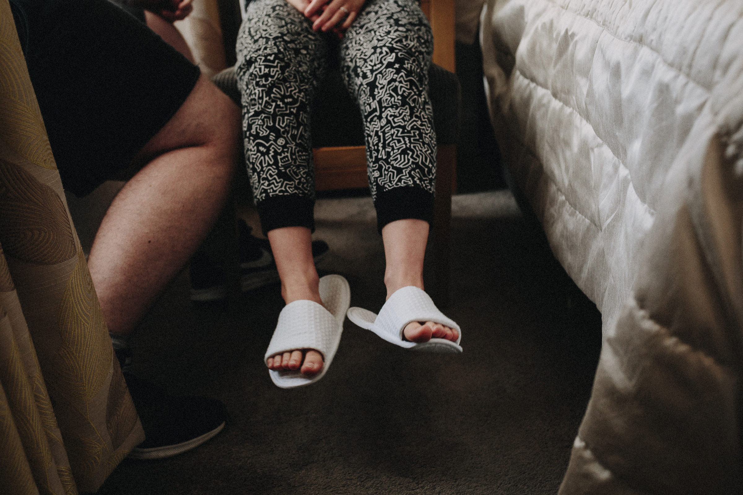 Britische Hochzeit: Pantoffeln der Braut