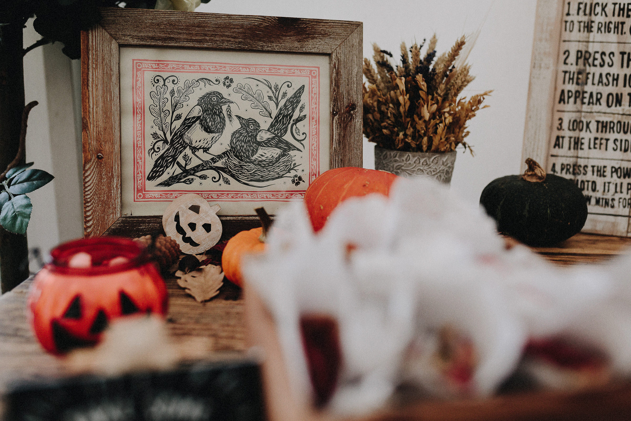 Britische Hochzeit: Halloween-Dekoration