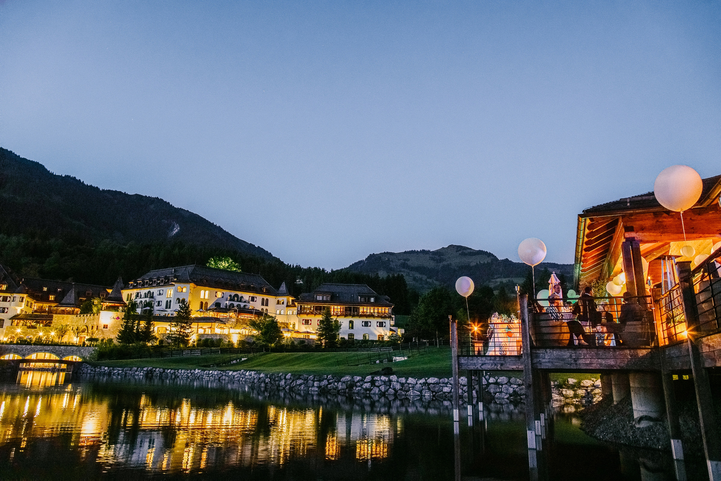 Alpenhochzeit: Abendstimmung im A-Rosa Hotel