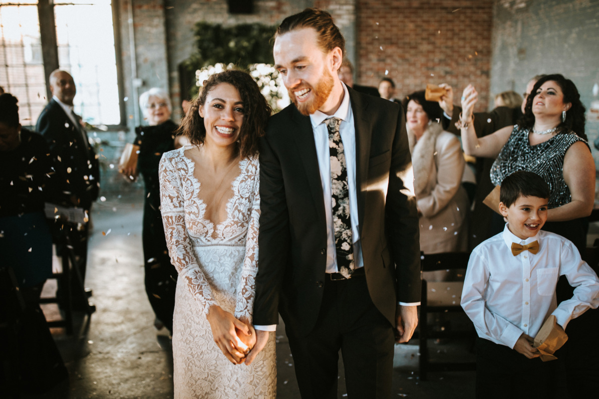 Hochzeit in New York - strahlendes Brautpaar