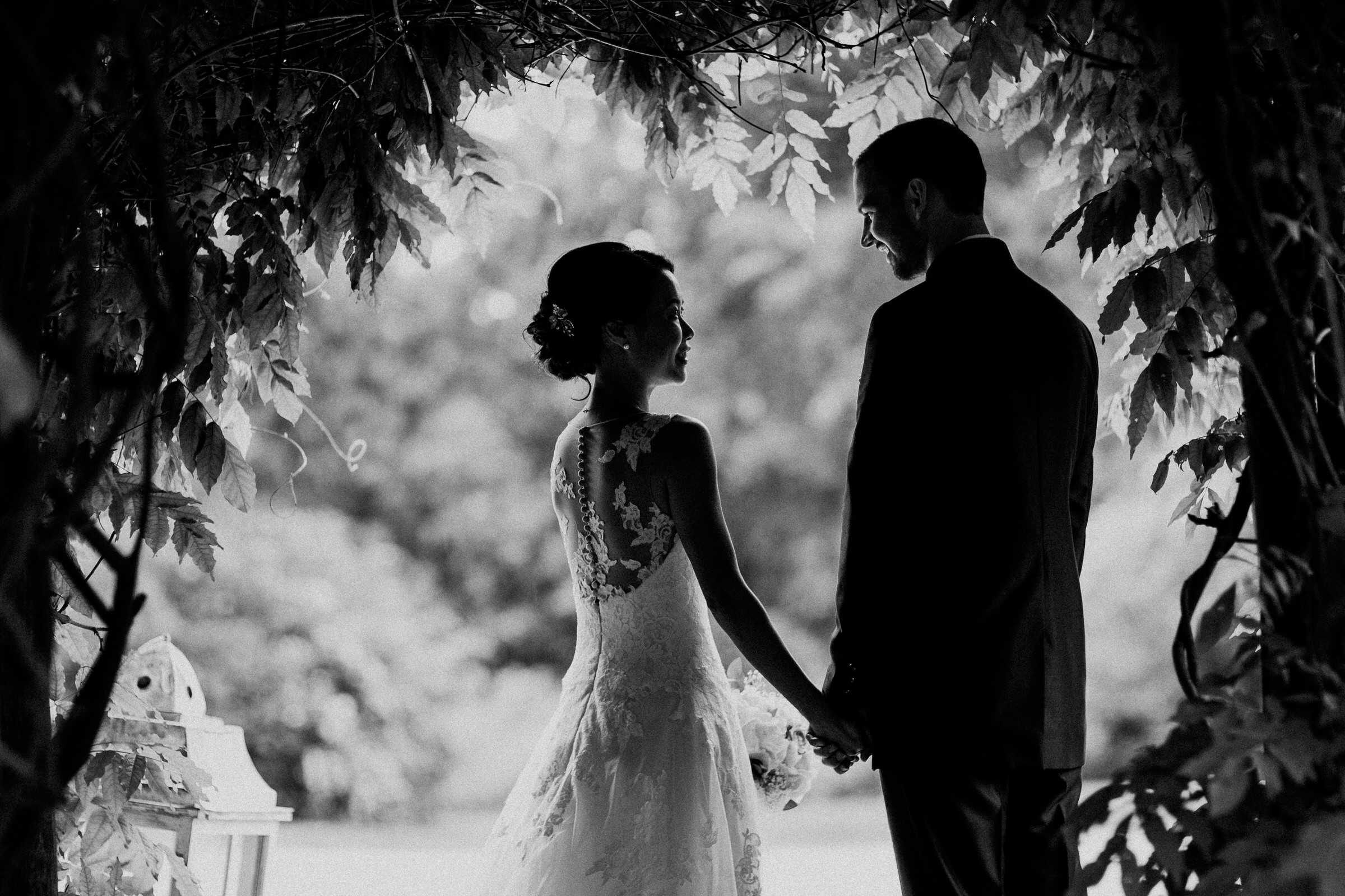 Deutsch-chinesische Hochzeit: Brautpaarportrait