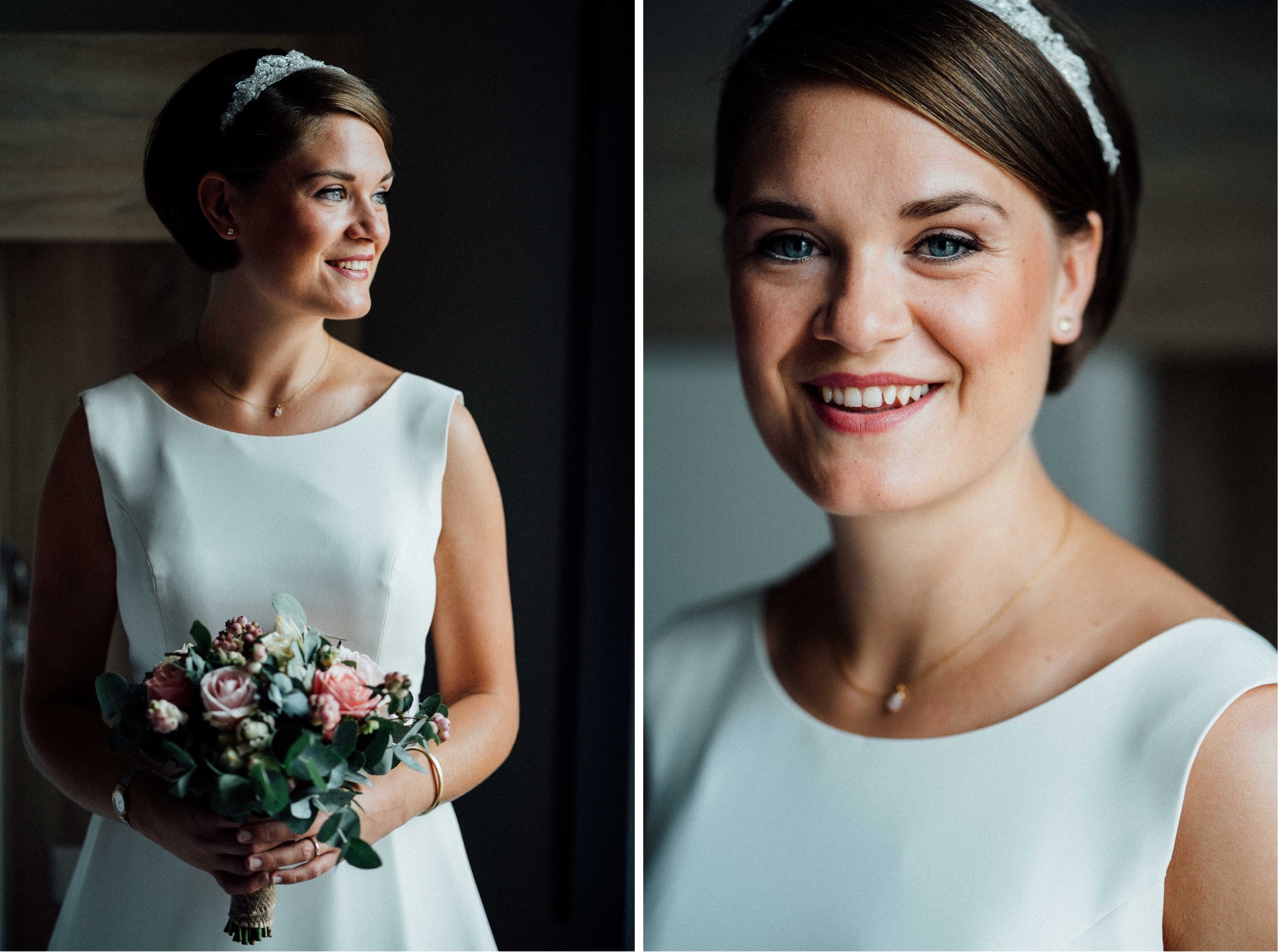 Herbsthochzeit: Portrait der Braut