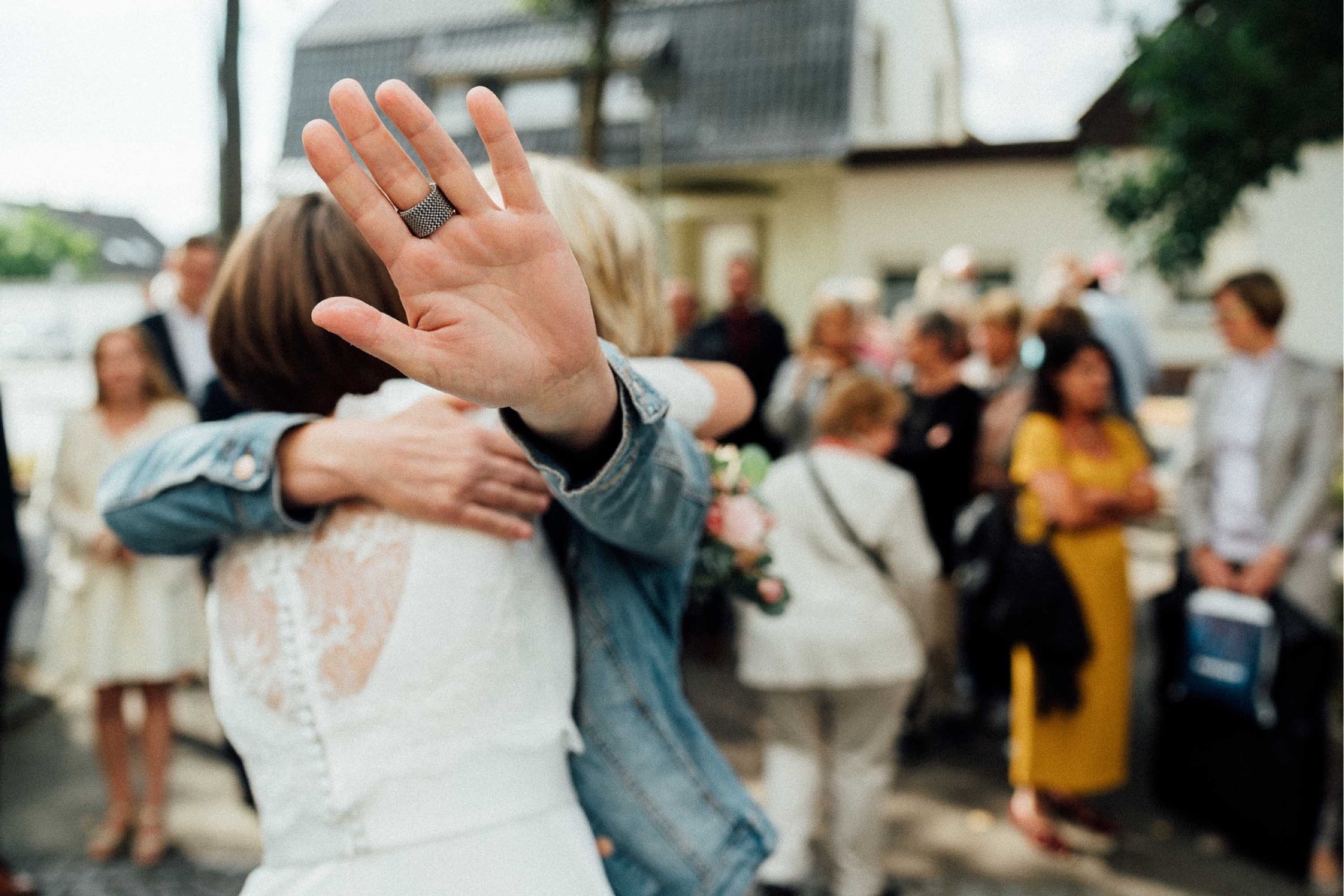 Herbsthochzeit: die Gratulation beginnt