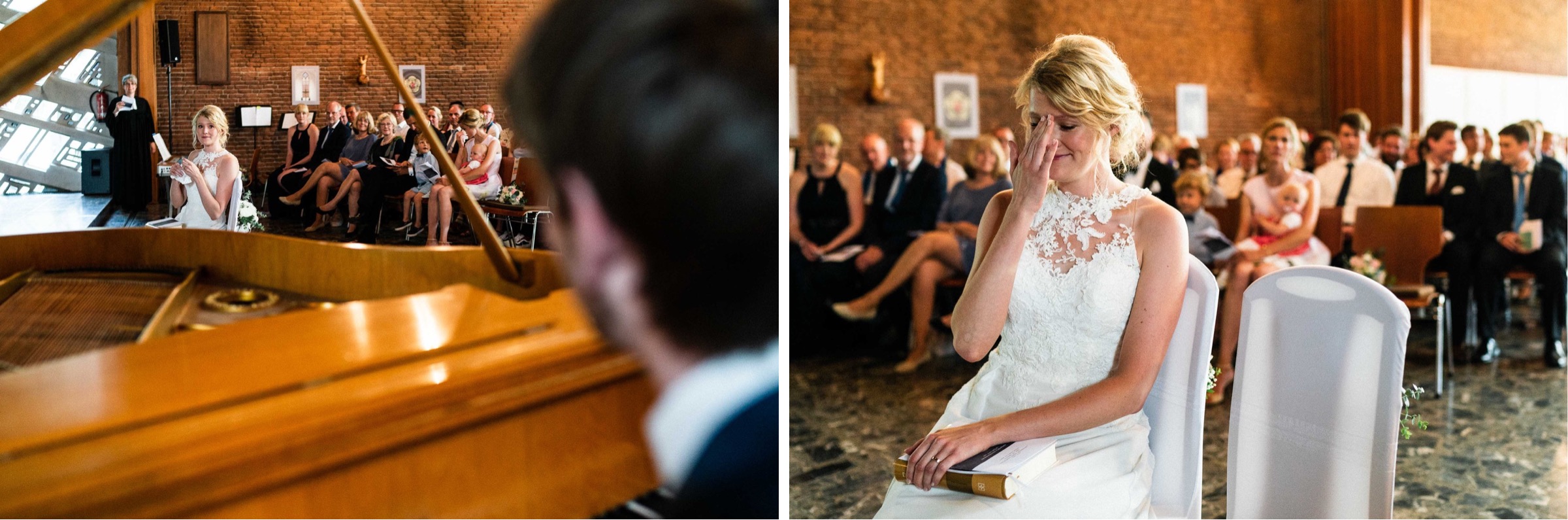 Hochzeit in Paderborn: zu Tränen gerührte Braut