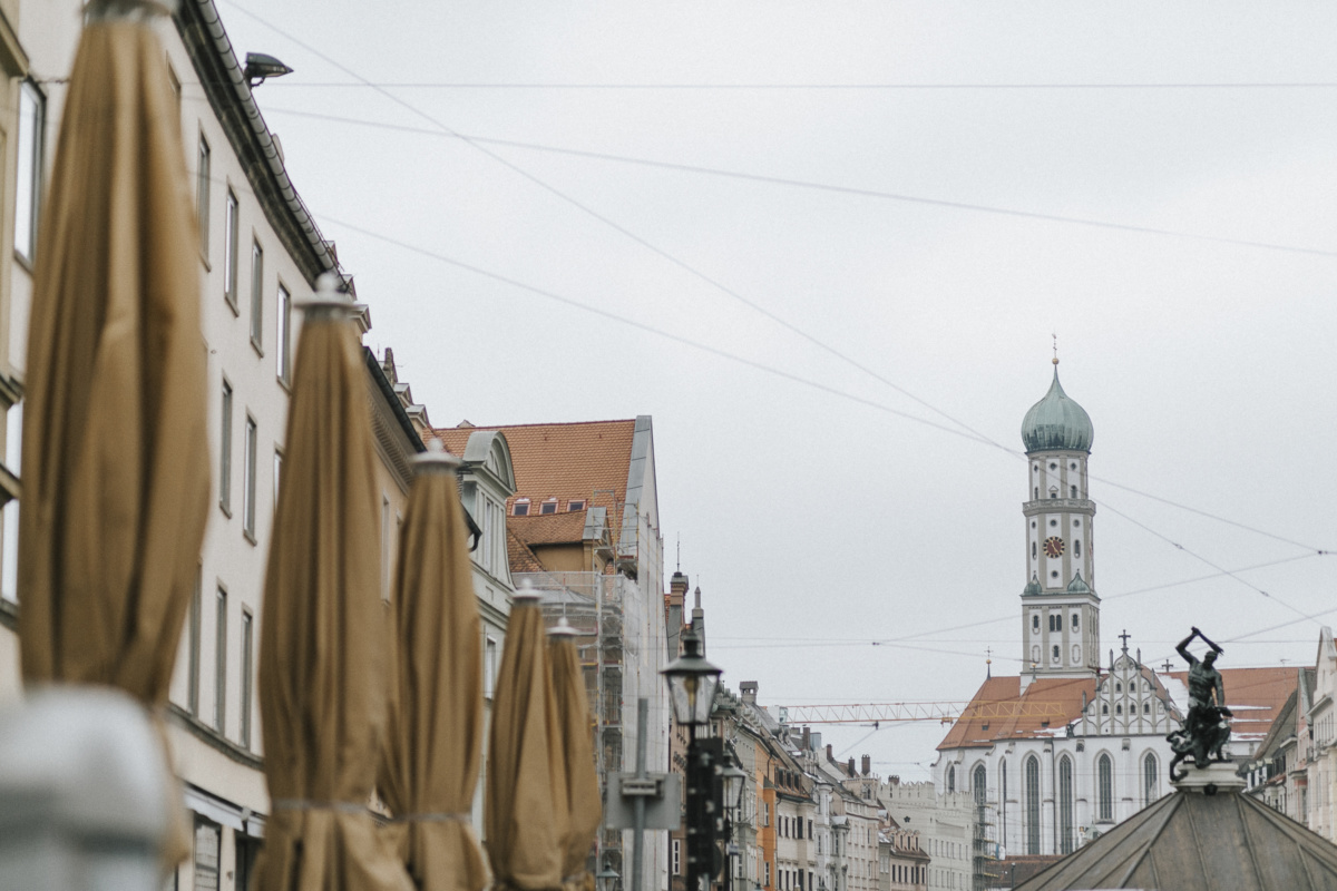 Hochzeitsfotograf in Augsburg: Stadtansicht